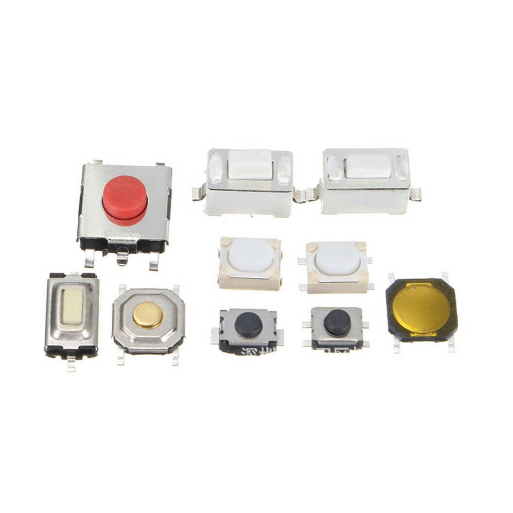 TC-2 Box 100pcs ชุดปุ่มกด 100ชิ้น 10แบบ แบบละ 10ชิ้น SMD Push button switch Touch switch kit วงจรอิเล็กทรอนิกส์ Electronics component