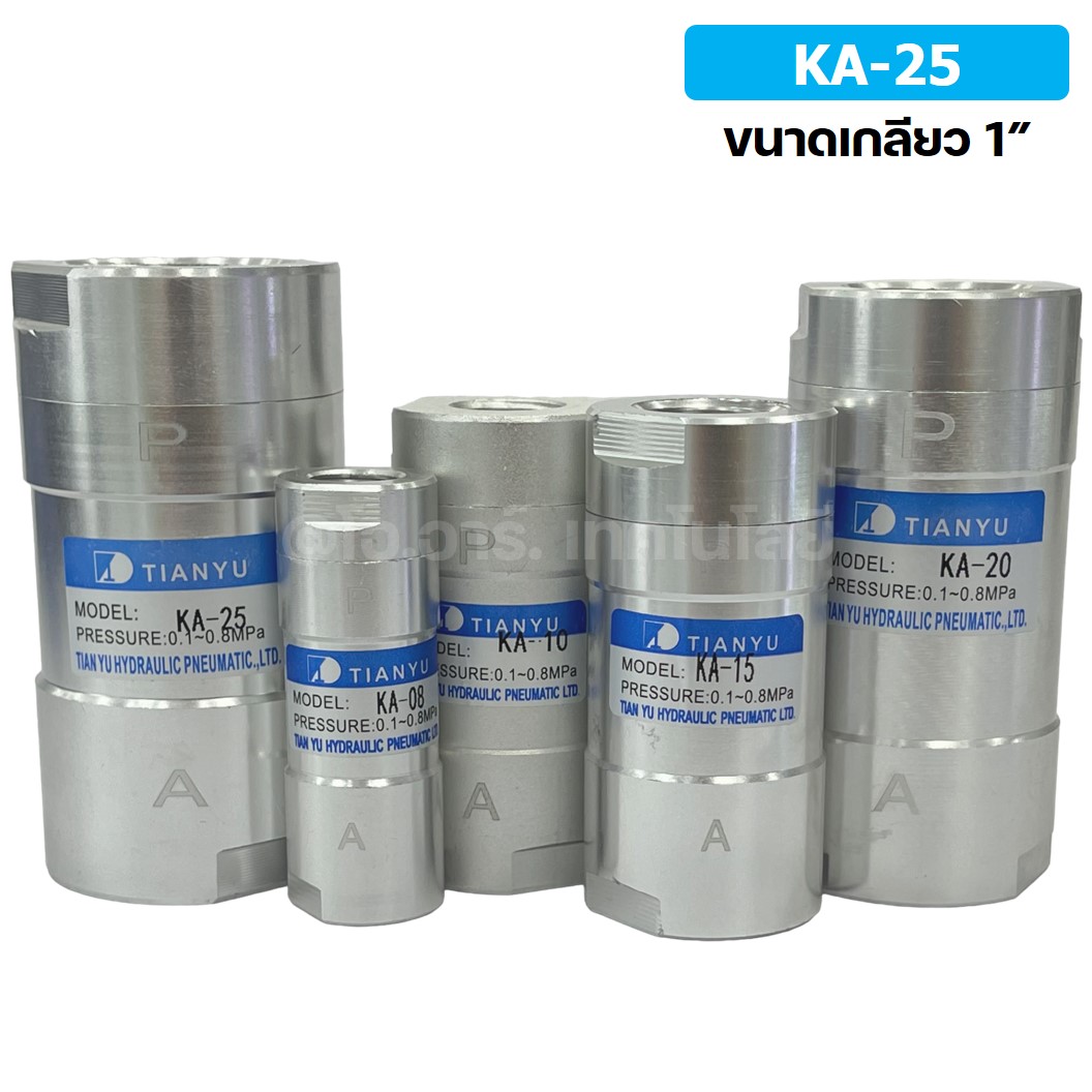 KA-25 1” วาล์วกันกลับ วาล์วกันย้อน TIANYU Check Valve One way valve (One direction)