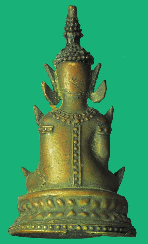 *37976 พระรัตนะยุคเสาชิงช้า ขนาดหน้าตัก 1 นิ้ว สูง 2.5 นิ้ว เนื้อทองเหลือง กรุงเท 2