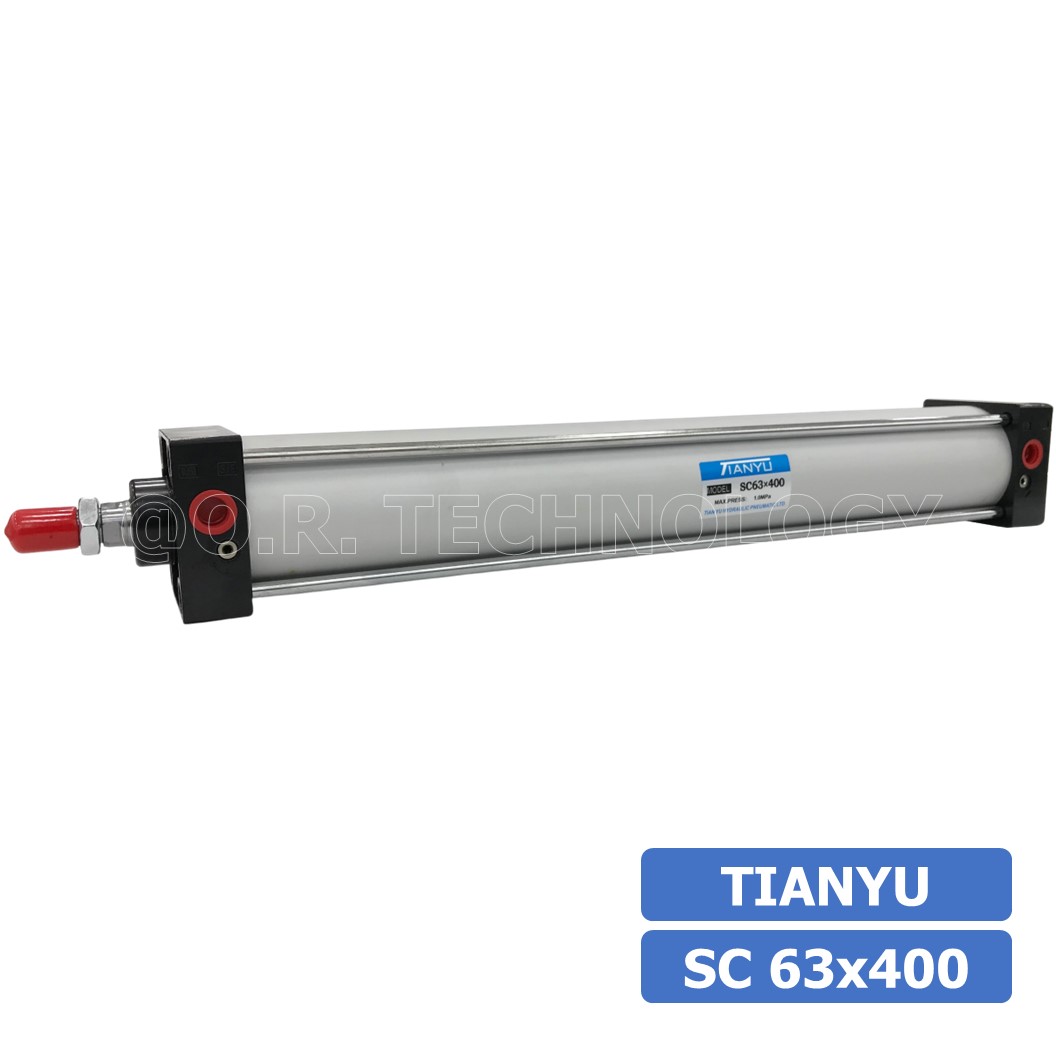 (1ชิ้น) SC 63x400 กระบอกลม รุ่นมาตรฐาน กระบอกลม 4 เสา Standard Cylinder Air Pneumatic แบบสี่เสา