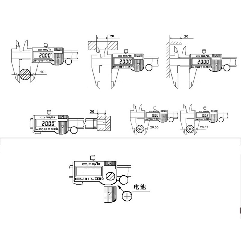 เครื่องมือวัดเวอร์เนียดิจิตอล (ราคารวมแวท) ตัวเครื่องสแตนเลส เครื่องมือวัดคาลิปเปอร์ดิจิตอล {รหัสสินค้า0410410301}