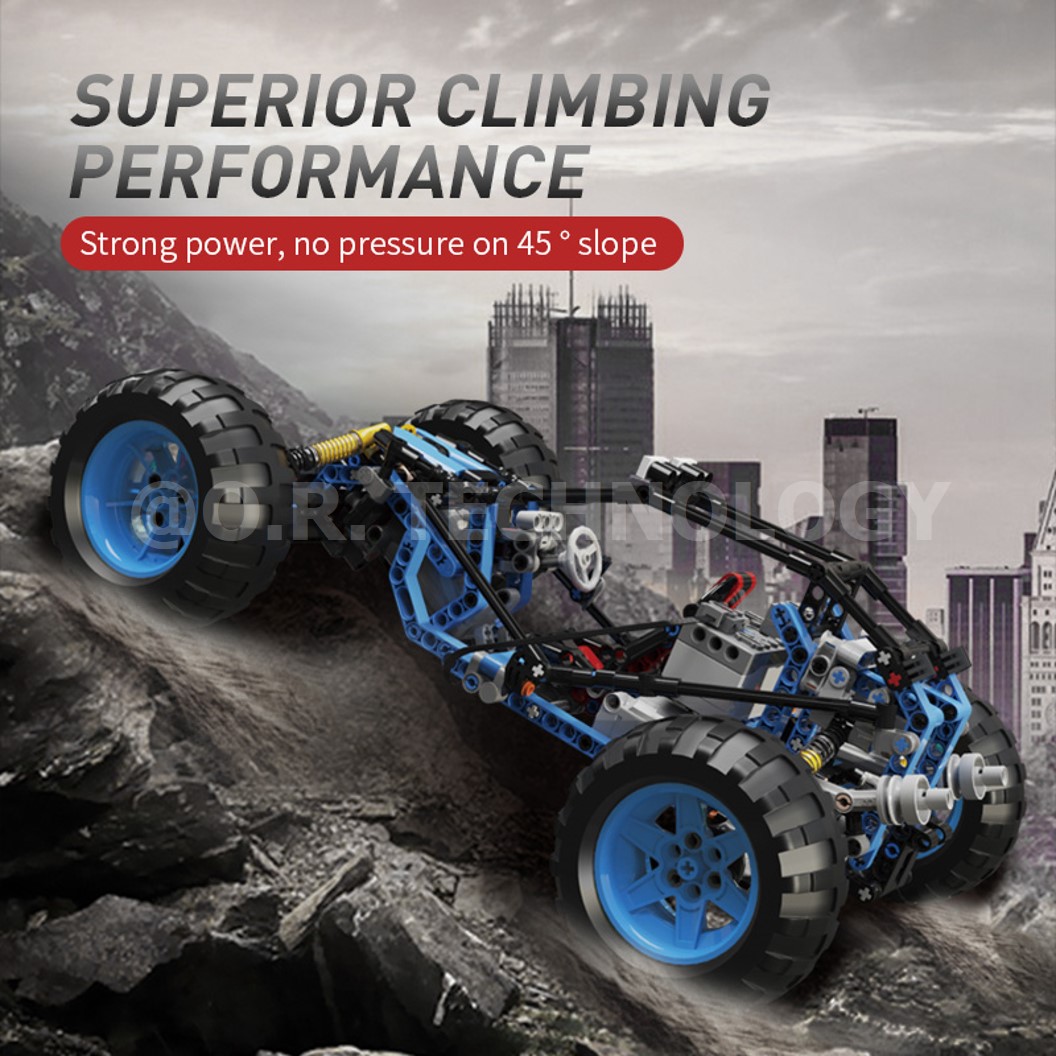 KEEYEE WORLD K96116 ชุดเรียนรู้ เสริมทักษะ Off-load Climbing Vehicle ตัวต่อ STEAM Educational Programmable Robot Kit Building Block