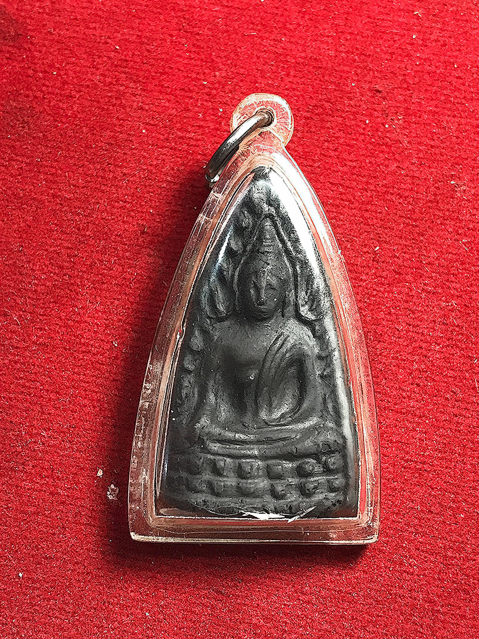 พระพุทธชินราชหลังเรียบ ลพ.เงิน วัดดอนยายหอม นครปฐม (SKU-01296)