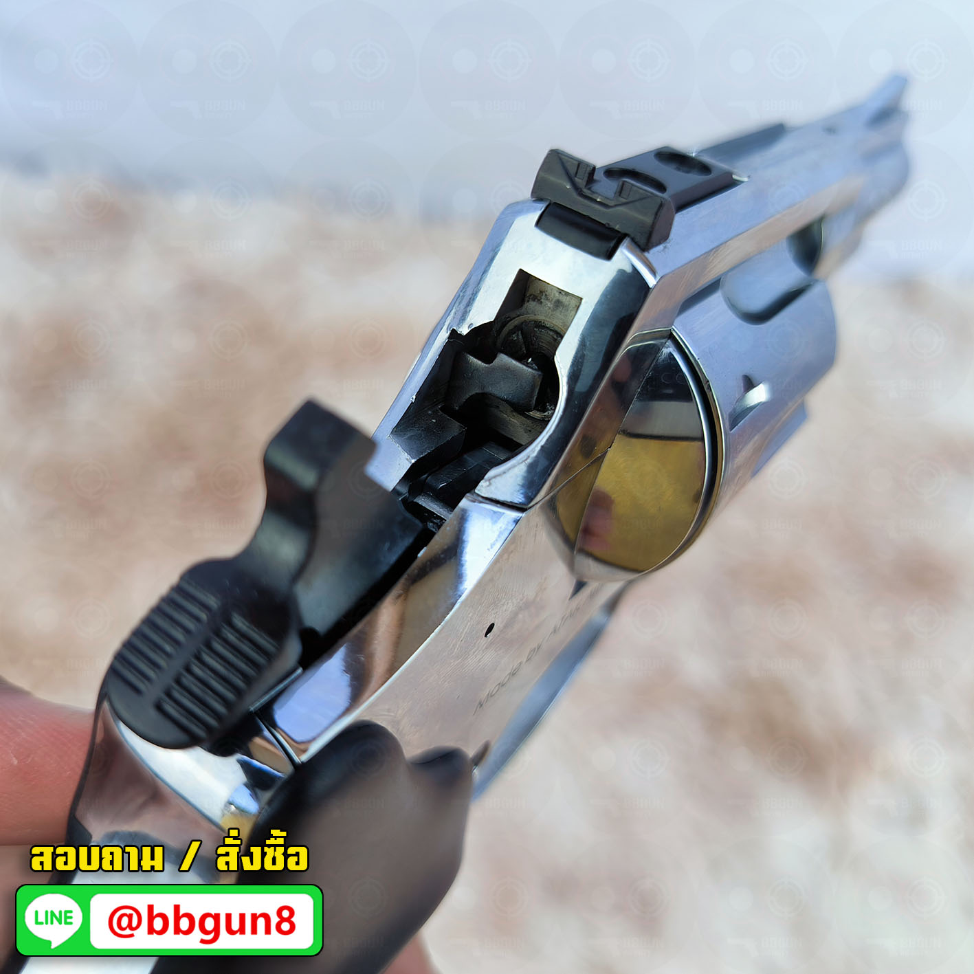 BLANK GUN Zoraki R1-TD 2.5 แบลงค์กันลูกโม่ 2.5 นิ้ว สีเงินเงา (แถมกล่องใส่ปืน)