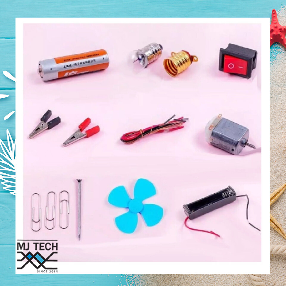 ชุดทดลอง ชุดวงจร พัดลมไฟฟ้า วงจรพัดลม ชุดประดิษฐ์ พัดลมไฟฟ้า ** แบบคละสี **