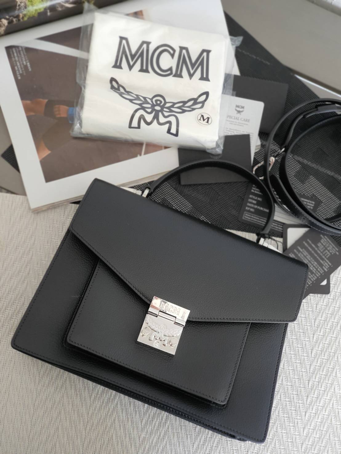 MCM Satchel Medium 10"