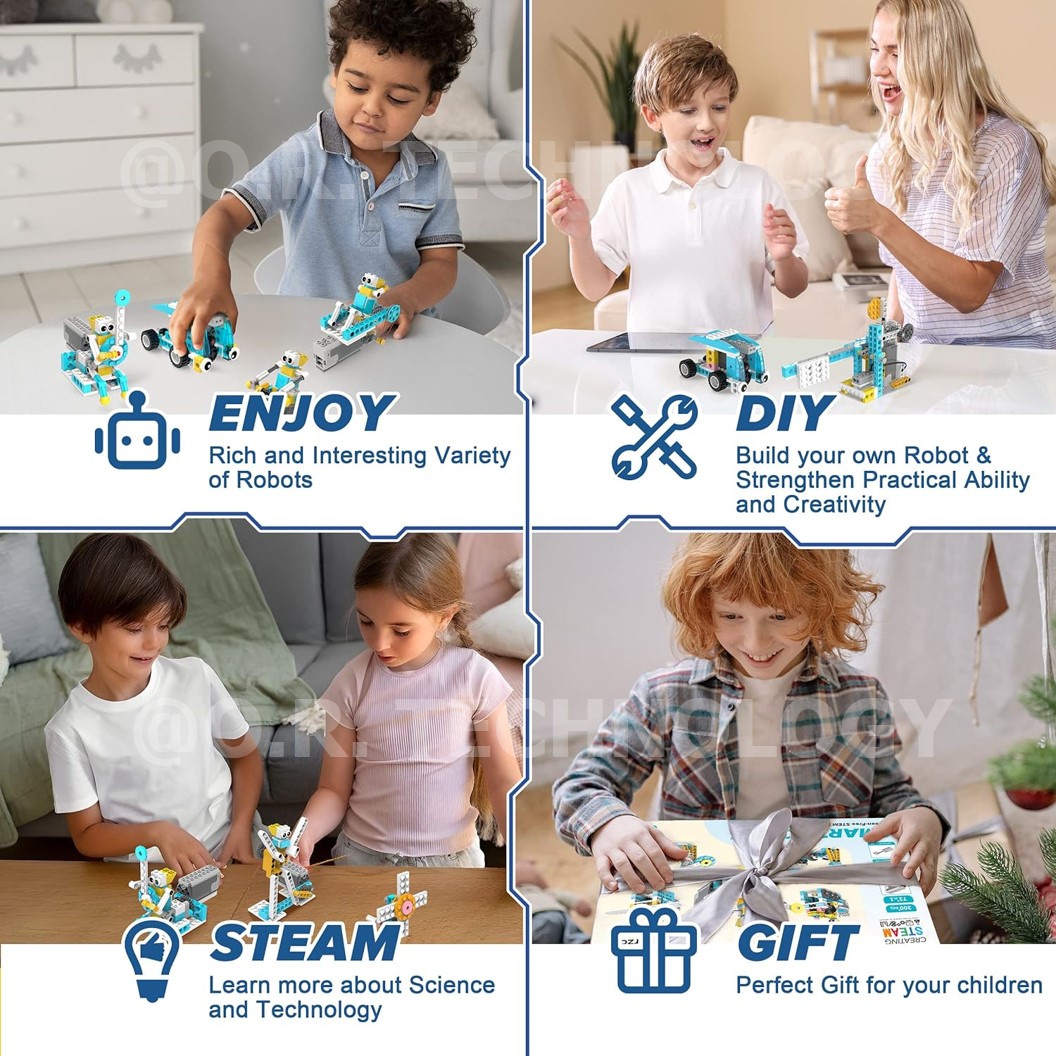 Makerzoid MKZ-PF-SD SMART ROBOT STEAM Educational Programmable Robot Kit ชุดเรียนรู้ ตัวต่อ เสริมทักษะ หุ่นยนต์ โรบอท Coding kit ส่งเสริมการเรียนรู้