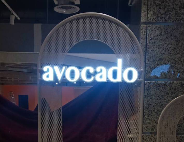 งานติดตั้งอักษรซิงค์ไฟออกหน้า หนา 7cm