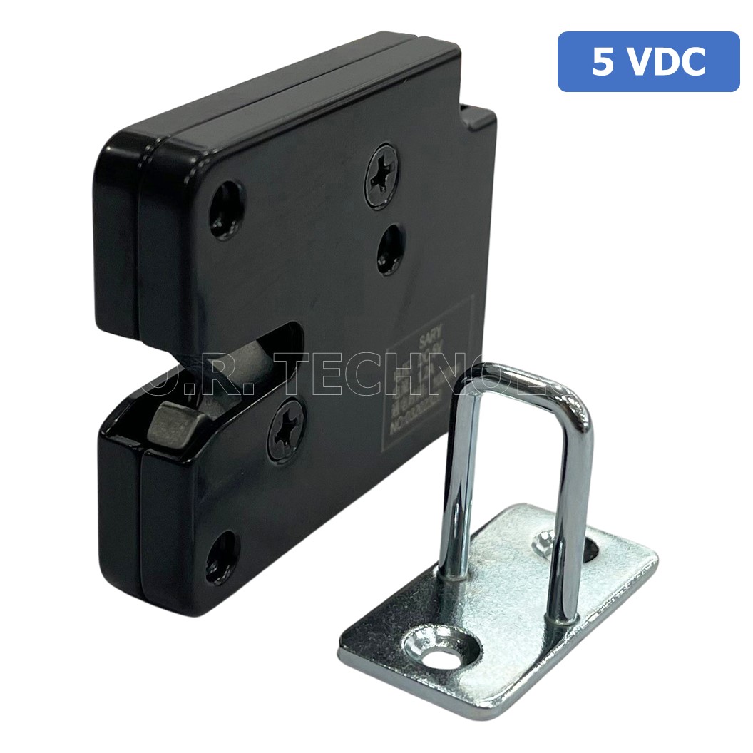 (1ชิ้น) GD038 กลอนประตูไฟฟ้า กลอนไฟฟ้า 5VDC 1.2A Small Locker Electromagnetic Lock SARY ขนาด 50*40*10mm Black XG-07E