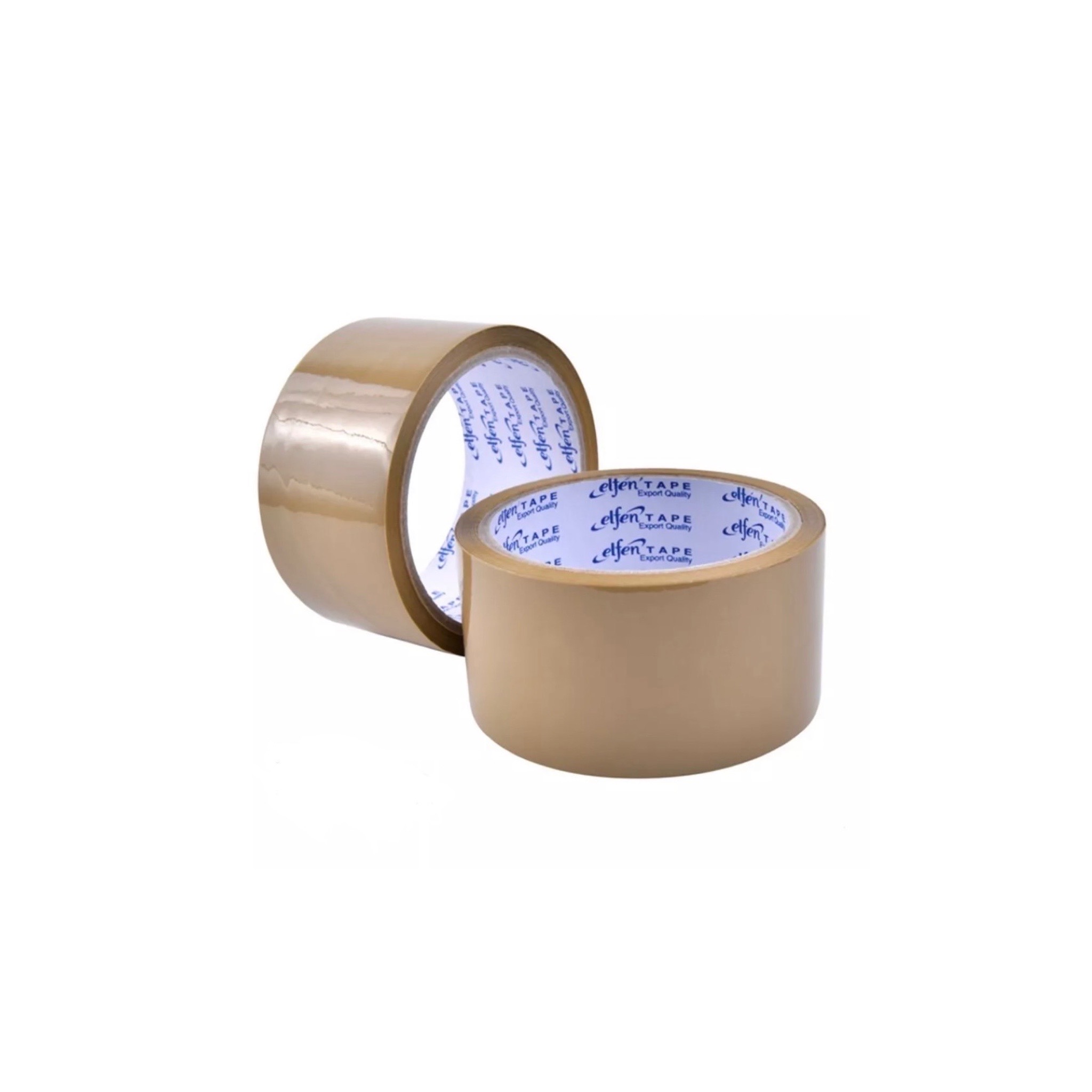 เทปโอพีพีสีน้ำตาล ยี่ห้อ Elfen ขนาด แกน 2 นิ้ว ยาว 30 หลา