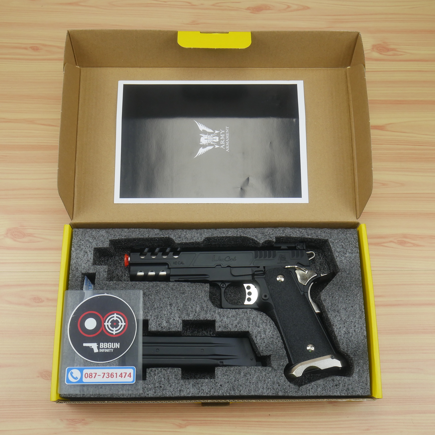 บีบีกันอัดแก๊ส Army Armament R616-1 LimCat SpeedCat 5.1 Black BB GUN
