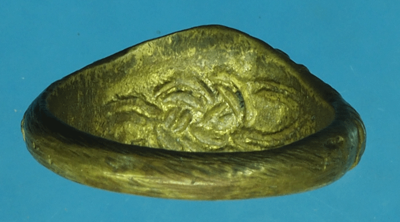 *27503 แหวนหัวนิลเนื้อทองผสม เก่าไม่ทราบที่ 12