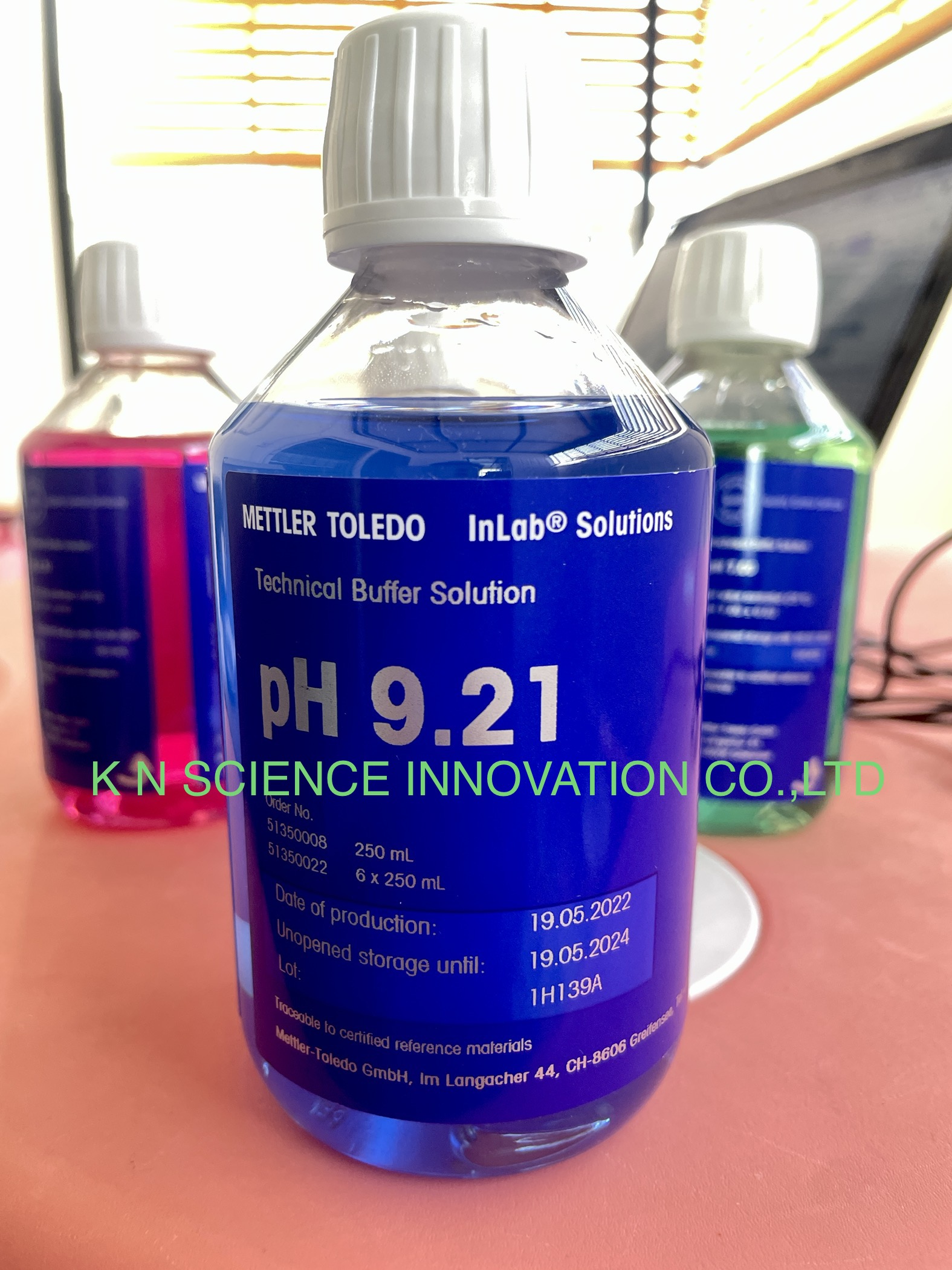 pH buffer 9.21,สารละลายบัฟเฟอร์,250mL ยี่ห้อ Mettler toledo 51350008