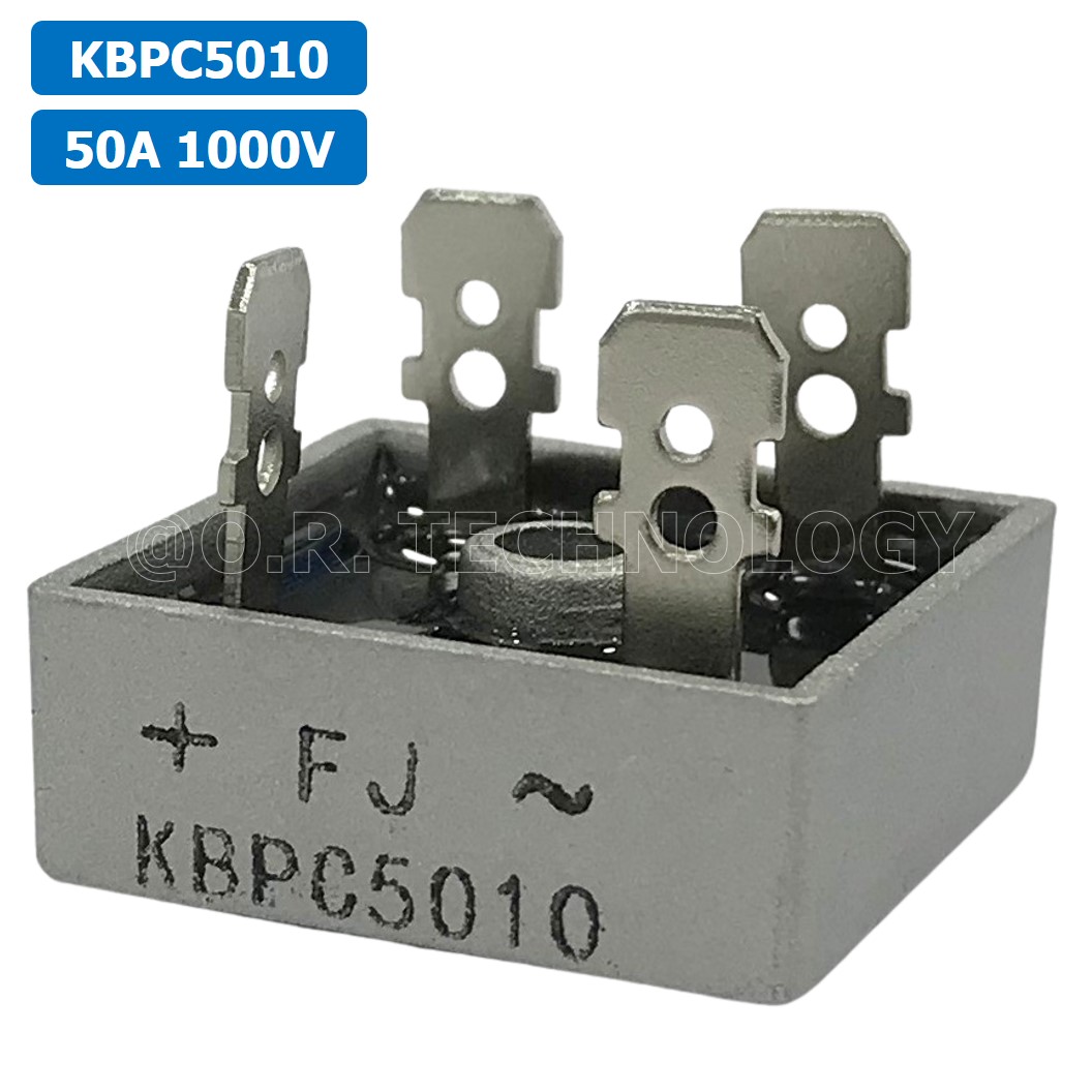(1ชิ้น) KBPC5010 ไดโอดบริด Diode Bridge Rectifier 50A 1000V