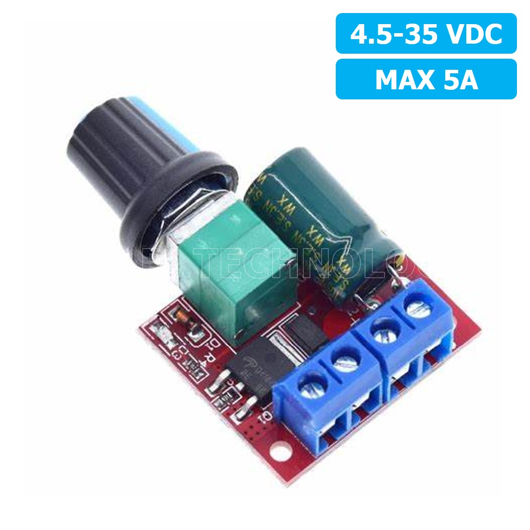 (1ชิ้น) NA486 โมดูลขับมอเตอร์ ควบคุมความเร็ว DC Motor Speed Controller PWM 4.5-35V กระแสสูงสุด 5A