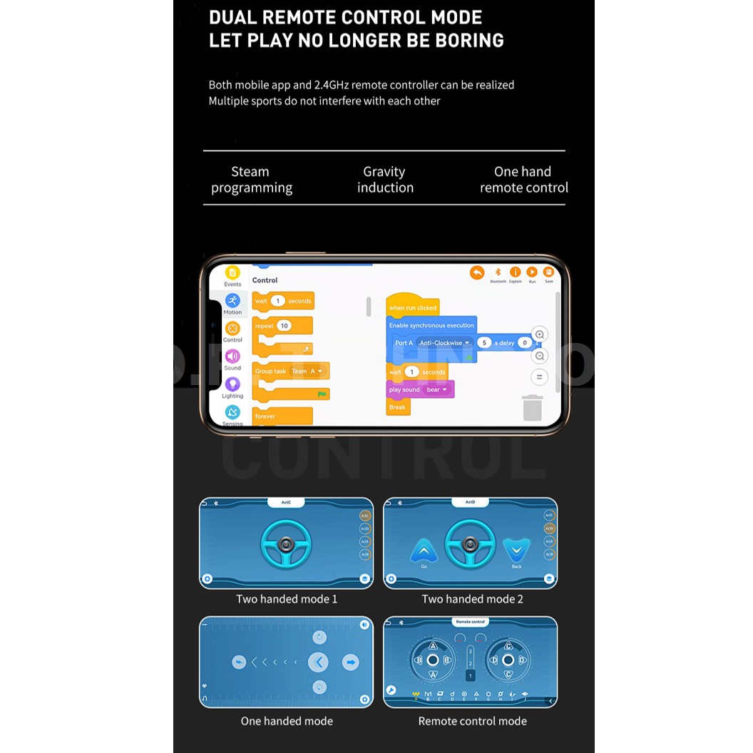 KEEYEE WORLD K96116 ชุดเรียนรู้ เสริมทักษะ Off-load Climbing Vehicle ตัวต่อ STEAM Educational Programmable Robot Kit Building Block