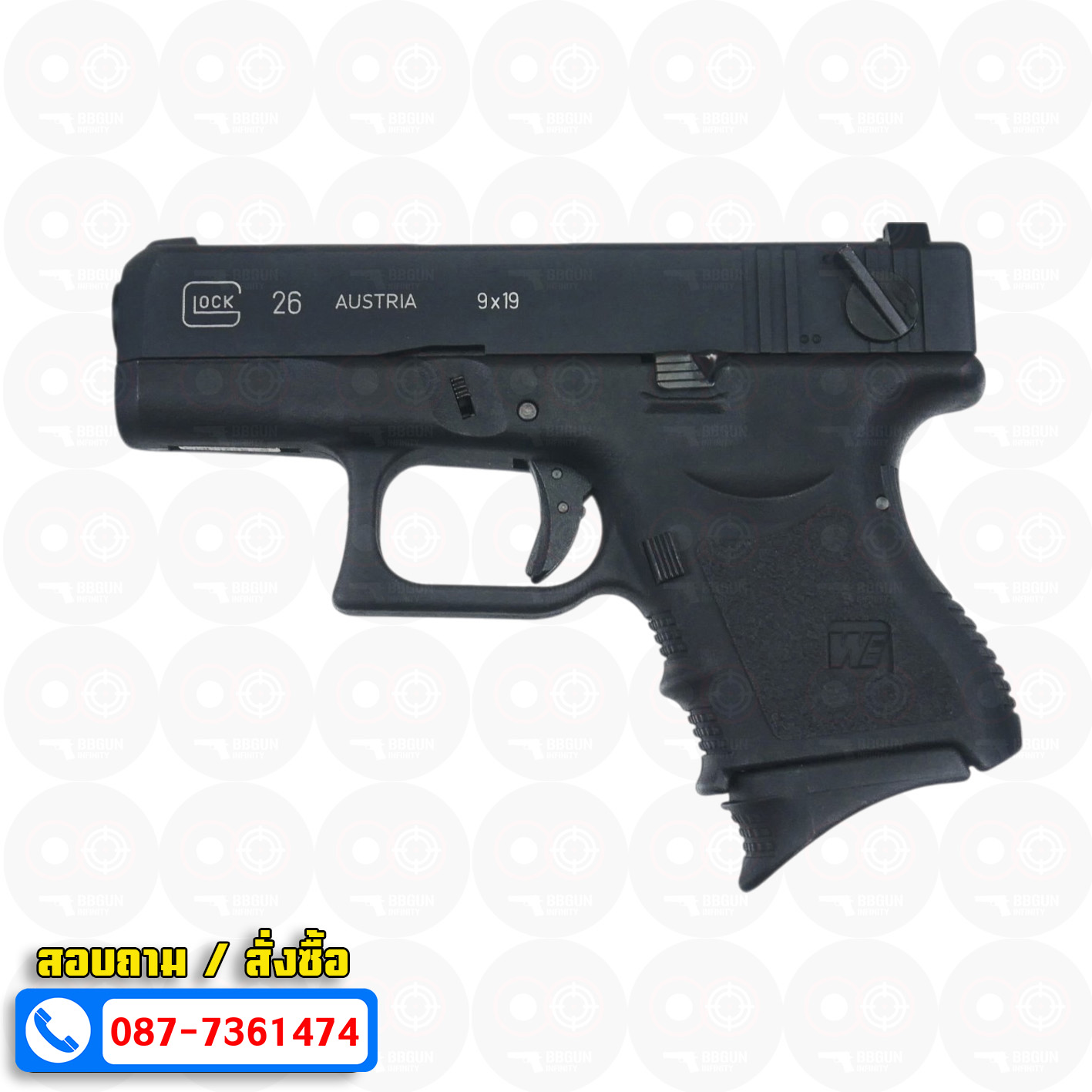 ปืนบีบีกันอัดแก๊ส WE G26 Gen3 GBB (Black) (Full Auto)