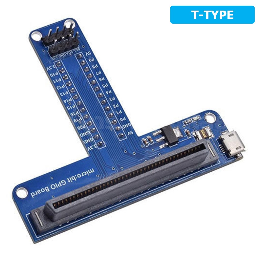 CB033 บอร์ดขยายขา ไมโครบิต BBC micro:bit GPIO Expansion Board T-type for Breadboard สำหรับต่อบอร์ดทดลอง