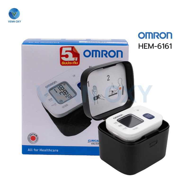 เครื่องวัดความดันโลหิตแบบสายรัดข้อมือ OMRON รุ่น HEM-6161