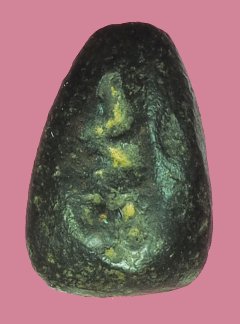 *38672 พระเม็ดน้อยหน่า หลังยันต์ กรุวัดศาลาปูน อยุธยา 9.1