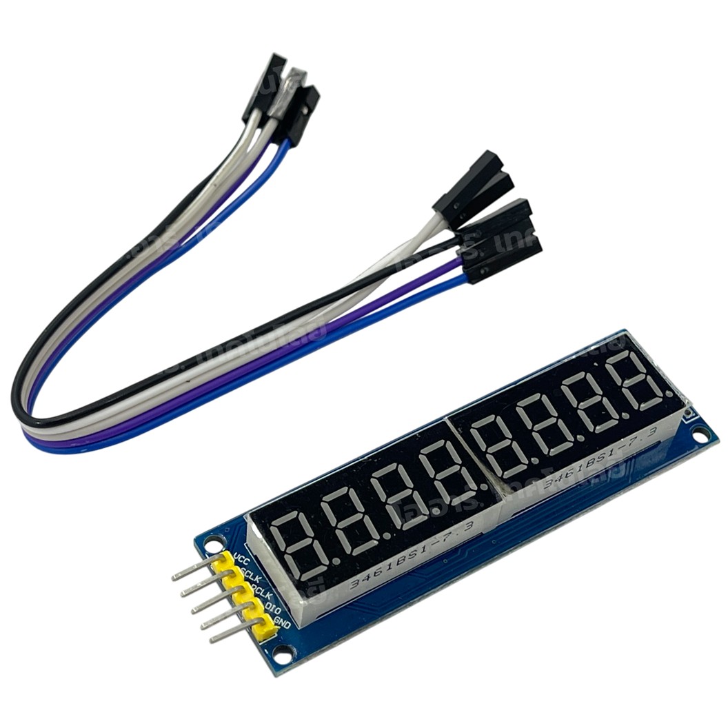 74HC595 โมดูลจอแสดงผลตัวเลข 8 หลัก LED 8 Bit Digital Tube Display Module 74HC595 driver LED display