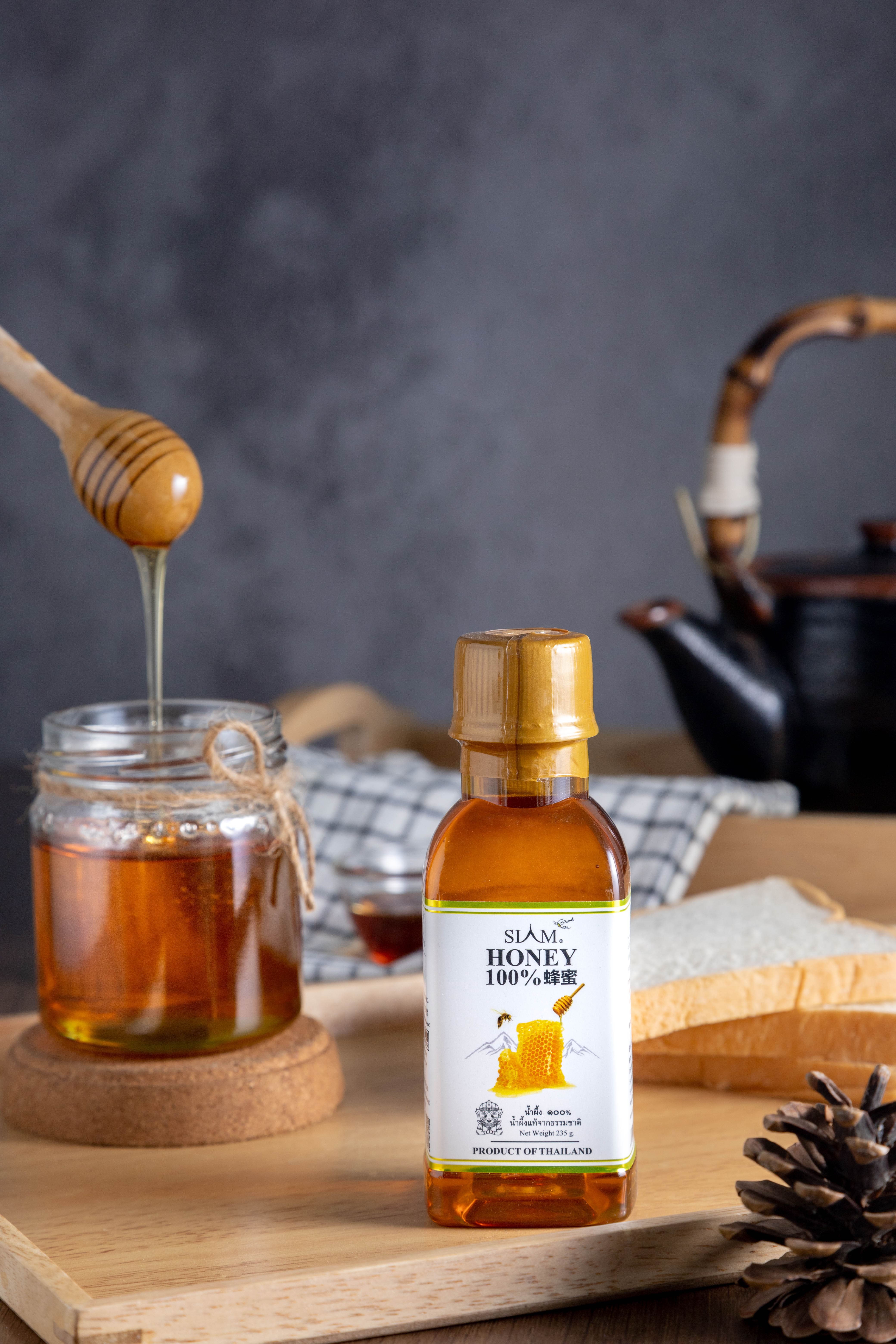 100% 纯蜂蜜，五月蜜，暹罗蜜蜂秘方蜂蜜 | SIAM BEE SECRET 100% PURE HONEY 235 g