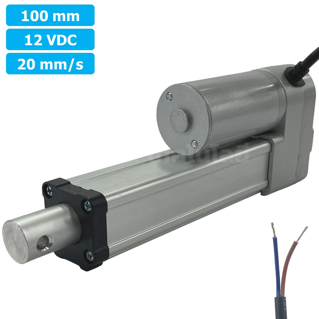 CLB-100 12VDC มอเตอร์ก้านชัก ระยะชัก 100mm 20mm/s 700N Electric Linear Actuator Low Noise เสียงรบกวนน้อย พัตเตอร์ไฟฟ้า Putter