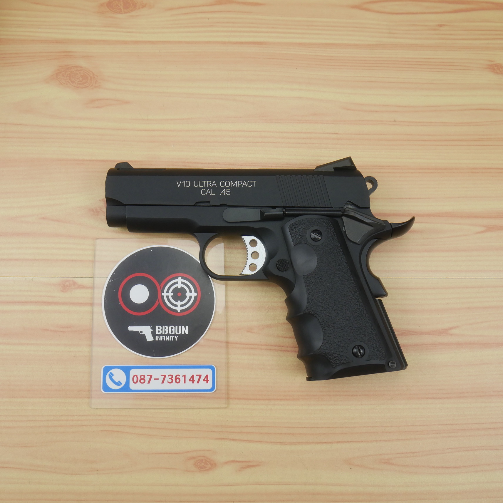 บีบีกันอัดแก๊ส ยักษ์แคระ AW (NE1002) Springfield V10 Ultra Compact (Black) BB GUN