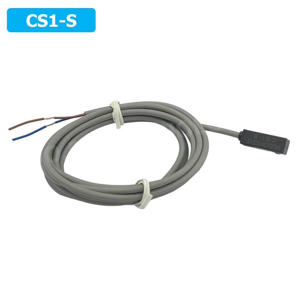 HUGONGELE CS1-S เซนเซอร์กระบอกลม หรีดสวิตช์ Magnetic Sensor Reed Switch เซนเซอร์แม่เหล็ก for Pneumatic Cylinder