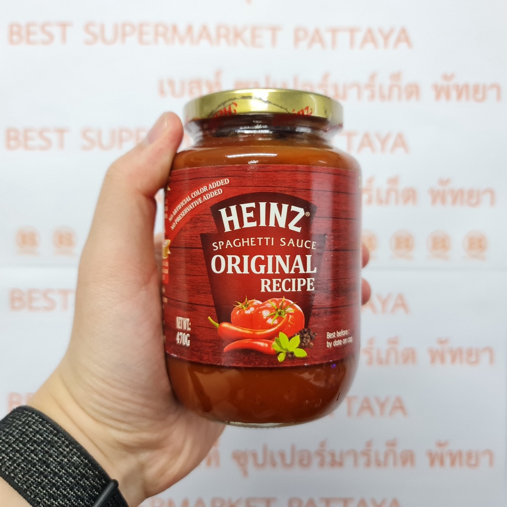 ไฮซ์ ซอส สปาเก็ตตี้ 470 กรัม Heinz Spaghetti Sauce 470 g.