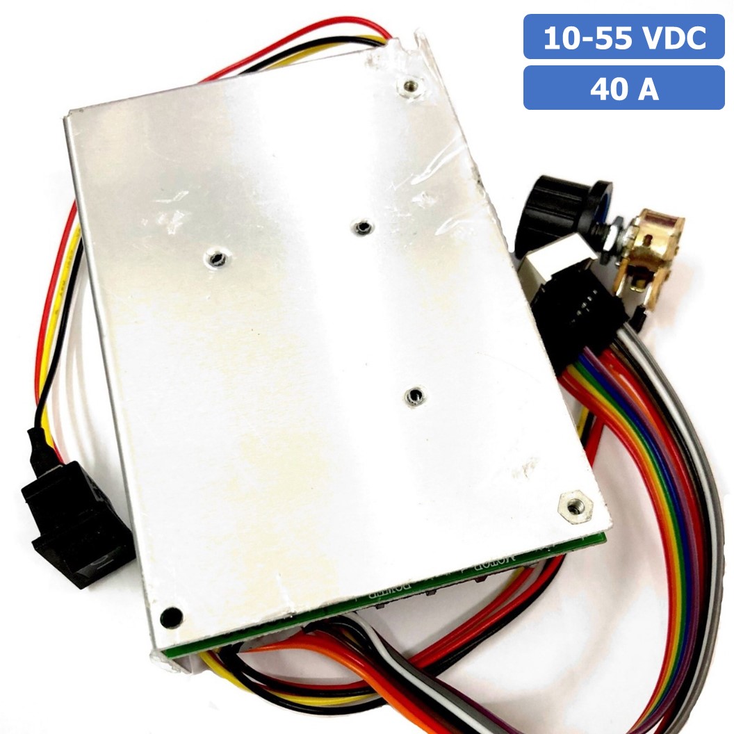 XQ921-C เครื่องควบคุมความเร็วรอบมอเตอร์ DC พร้อมสวิตช์หมุนกลับทาง 40A 10-55VDC PWM Motor Speed Controller CW CCW Reversible Switch