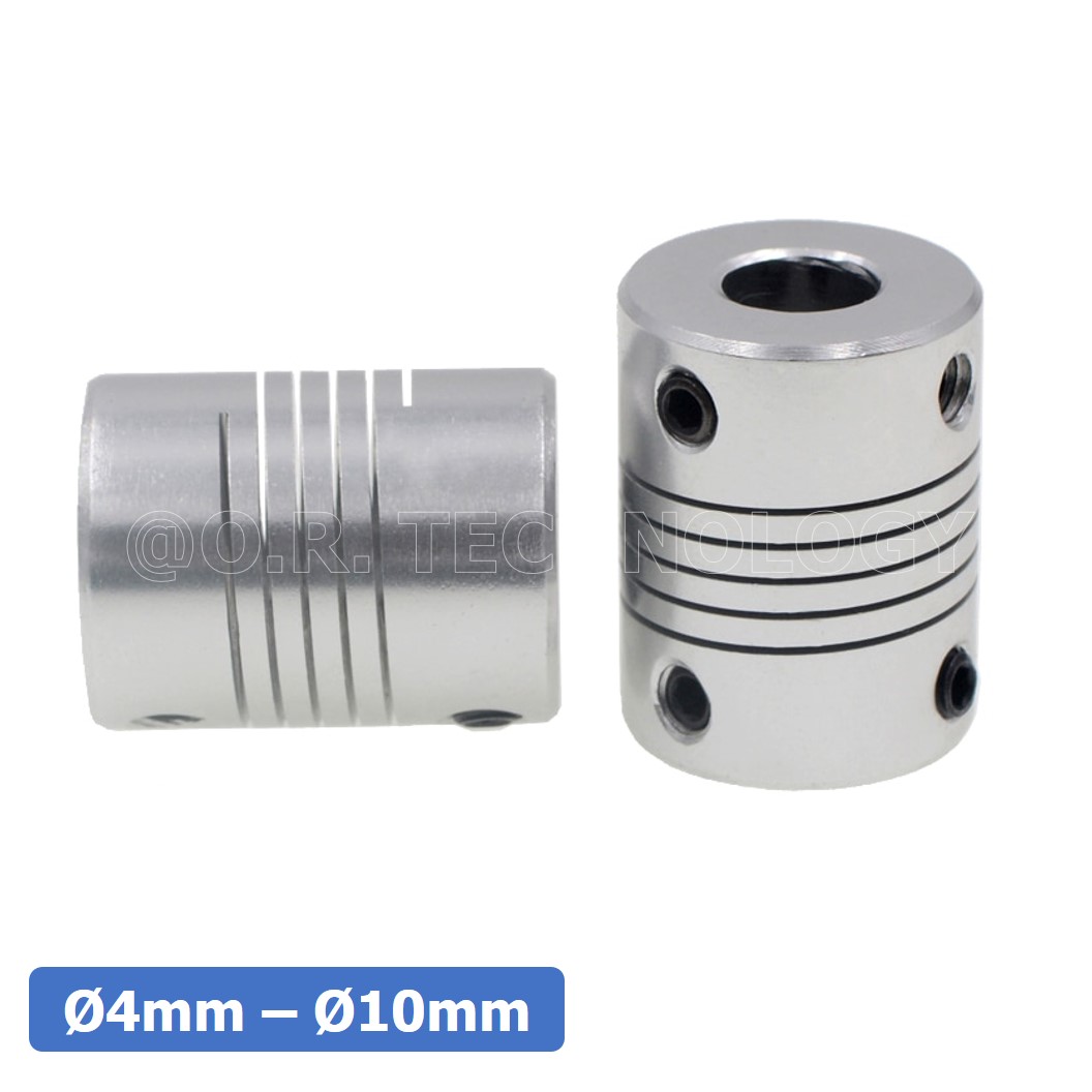 (1ชิ้น) KR459 4-10 คัปปลิ้ง ข้อต่อเพลามอเตอร์ คัปปิ้ง มอเตอร์ ข้อต่อแกนมอเตอร์ Elastic Coupling ขนาดรูเพลา 4mm-10mm