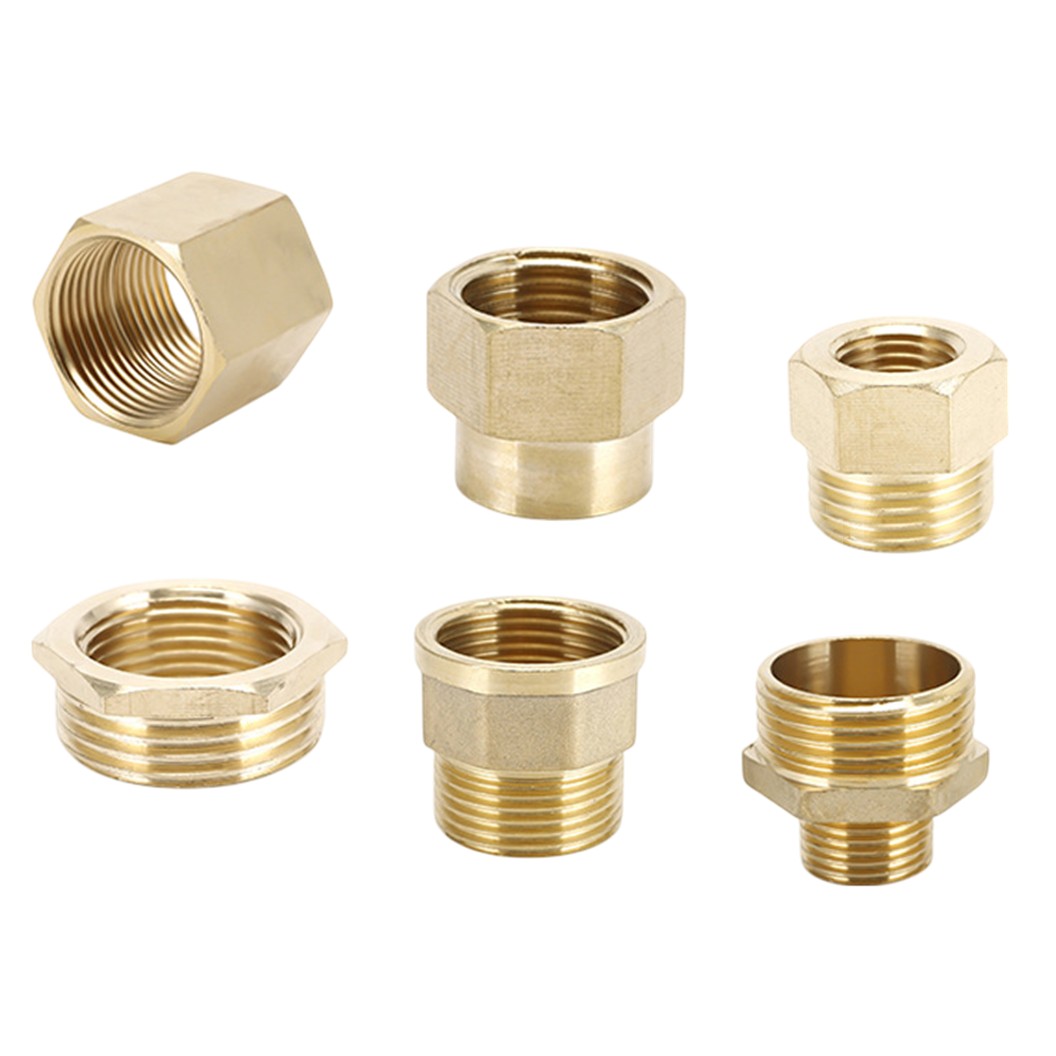 NP-FF นิปเปิ้ลทองเหลือง เมีย-เมีย เกลียวใน-เกลียวใน 1/8"-1" Brass Nipple Female-Female Thread นิปเปิ้ล ทองเหลือง ข้อต่อทองเหลืองเกลียวใน 1หุน-8หุน Air connector Fitting
