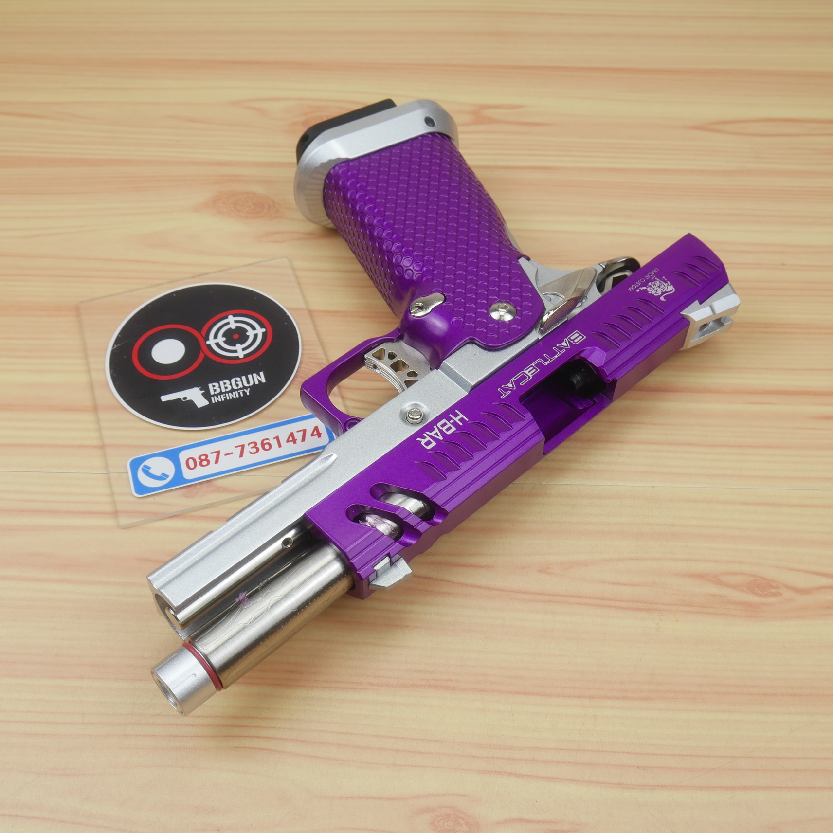 บีบีกันอัดแก๊ส Army Armament R610-3 LimCat BattleCat 4.3 Purple BB GUN