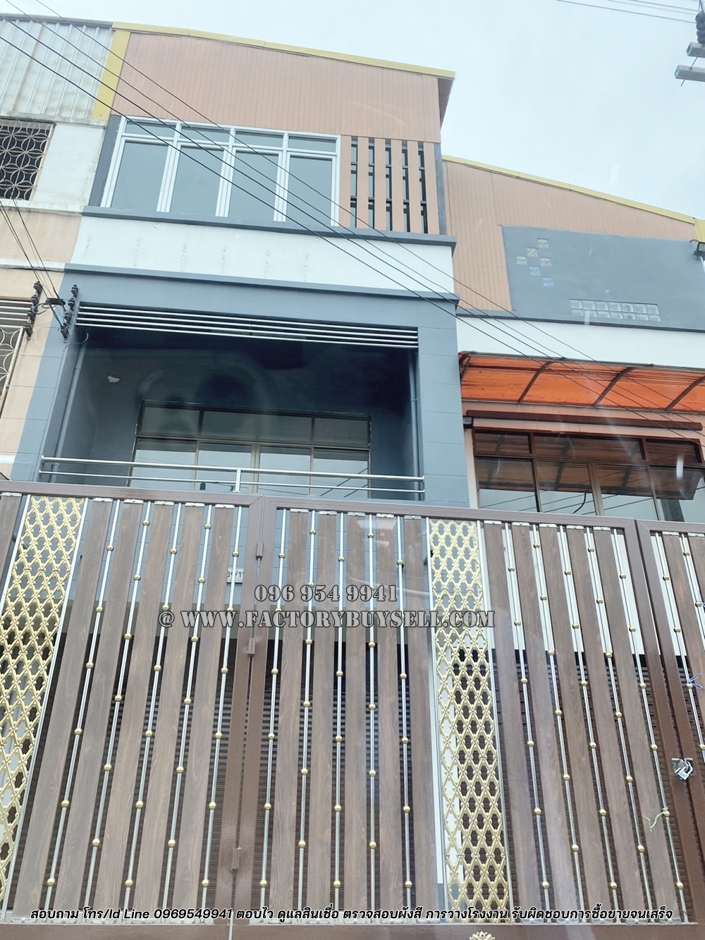 销售工厂,仓库,办公室,埃卡查路(Ekachai Road),Soi Cherd Mahachai Bang Nam Fresh,Samut Sakhon,新装修的建筑物准备工作了