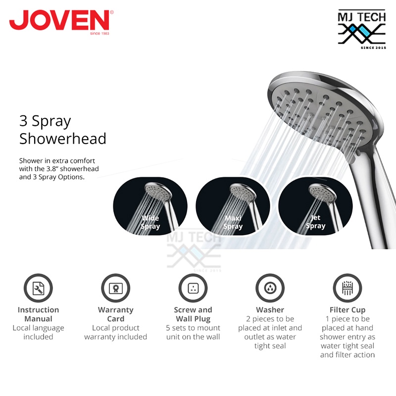 JOVEN เครื่องทำน้ำอุ่น ขนาด 3500 วัตต์ รุ่น SA10e