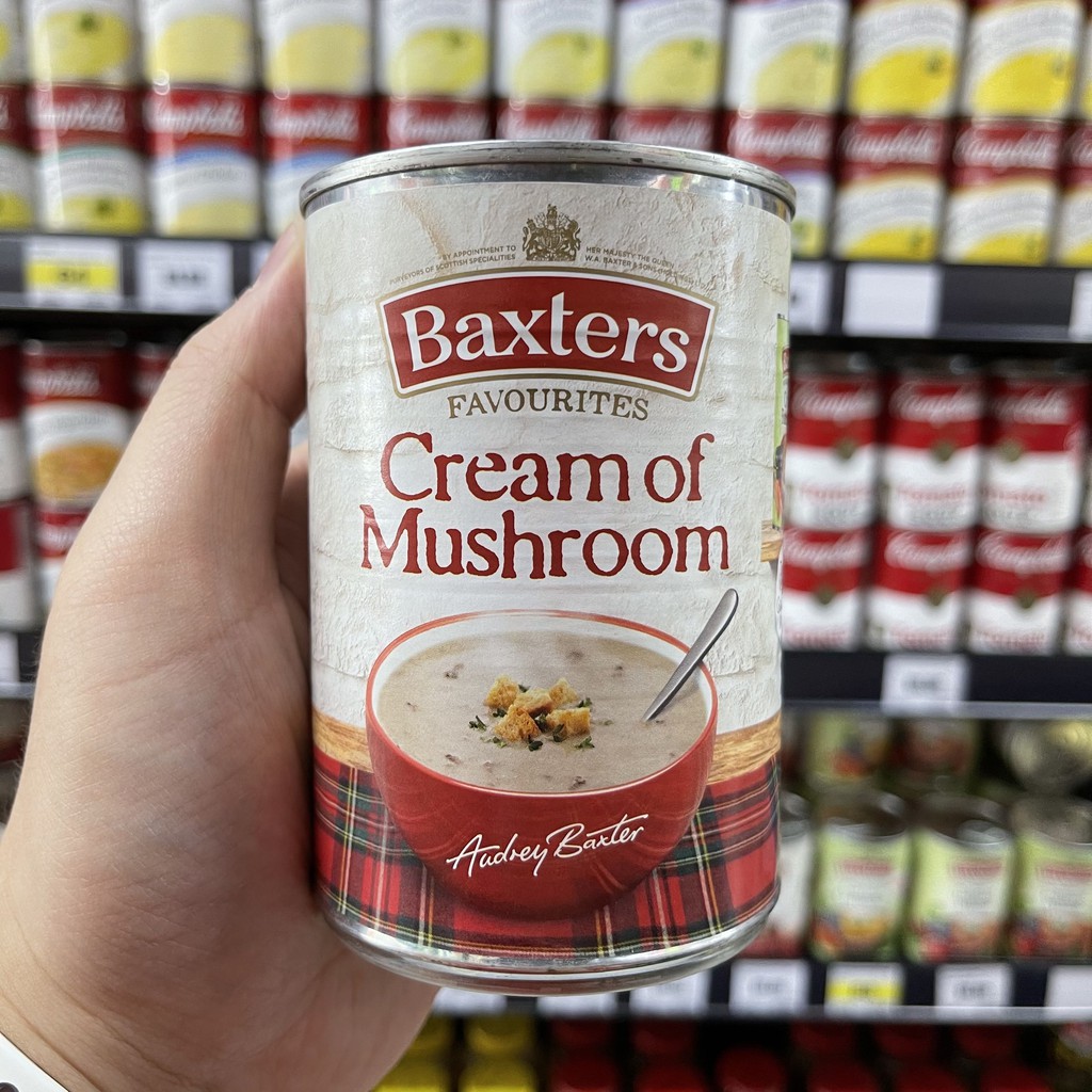 แบ็กซ์เตอร์ ซุปครีมเห็ด น้ำหนักสุทธิ 400 กรัม Baxters Cream of Mushroom 400 g.
