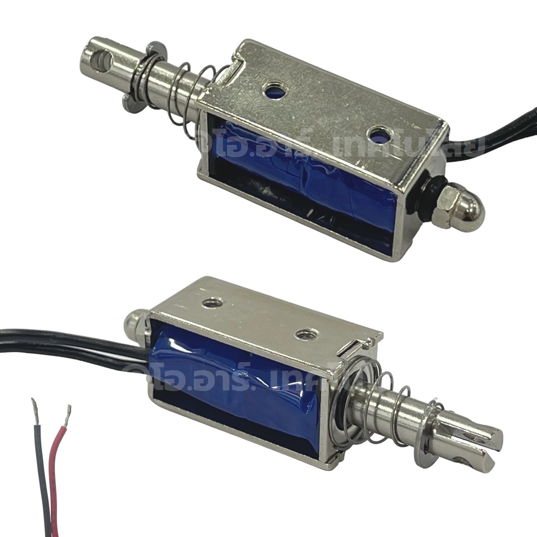JB-0530B DC 6V/12V/24V โซลินอยด์ไฟฟ้า กลอนไฟฟ้า JURFUI Push-Pull Frame Type DC Electromagnet Solenoid กลอนประตูไฟฟ้า