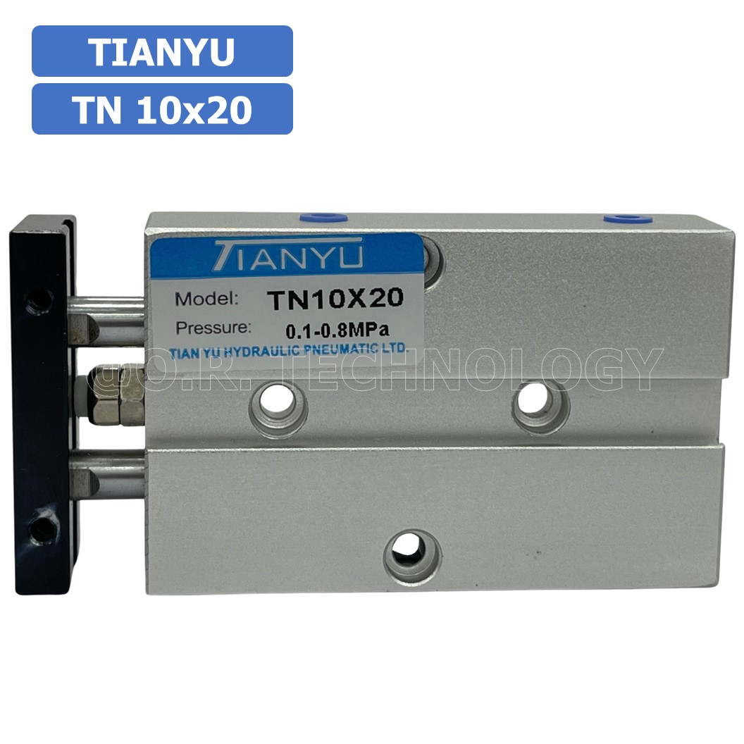 (1ชิ้น) TN 10x20 กระบอกลม แบบแกนคู่ กระบอกลมคอมแพ็ค 2 แกน Twin-Rod Cylinder compact Double-shaft Air Pneumatic