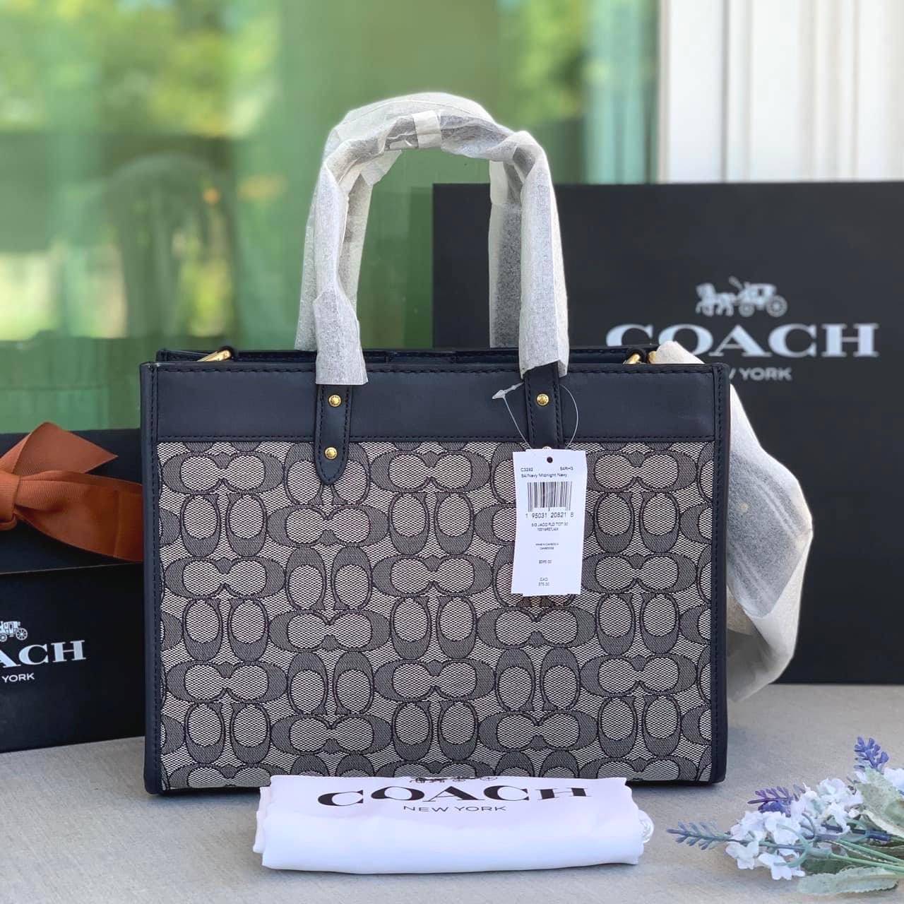 Coach Field Tote 30 In Signature Jacquard