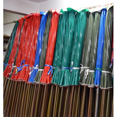 ร่มแม่ค้า ผ้าใบหน้าเดียว ด้ามเหล็ก แข็งแรงทนทาน ร่มตลาดนัด ขนาดใหญ่กลางแจ้ง ชายหาด