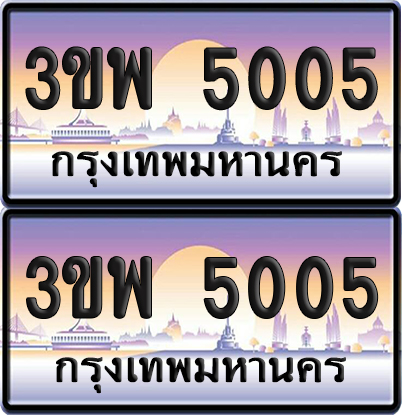 ทะเบียน PAITABIEN 5005 – เลขประมูล 3ขพ 5005 ผลรวมดี 23 (สวย)