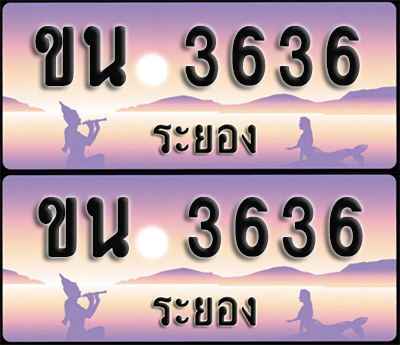 ทะเบียนรถ 3636 – ขน 3636 ระยอง (1)