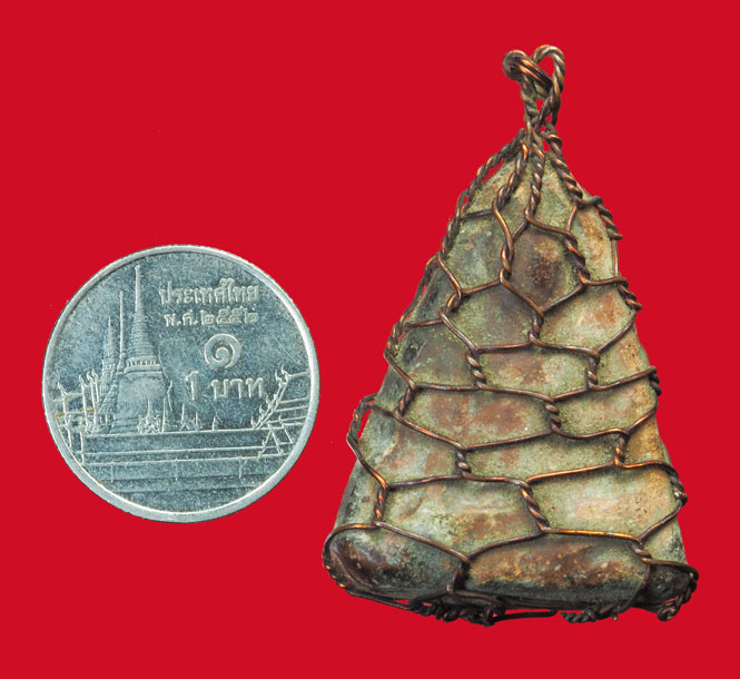 *33266 พระนาง กรุเขาพระศรี สุโขทัย ถักลวดเก่า เนื้อดิน 13