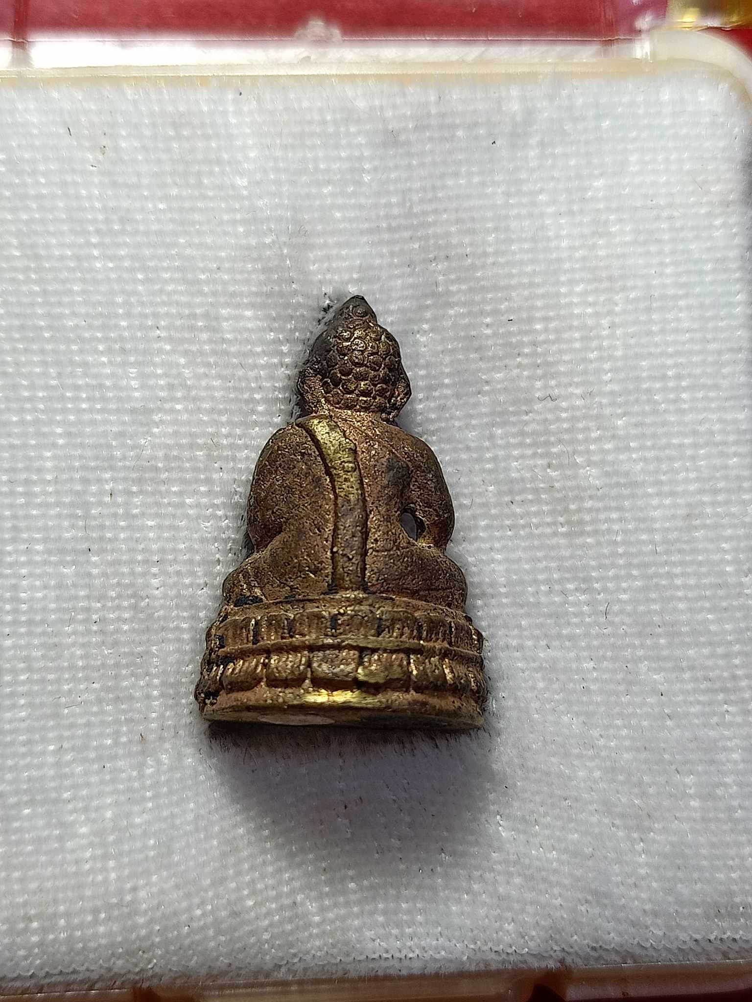 พระชัยวัฒน์ 100 ปี (หล่อโบราณเนื้อทองทิพย์) วัดสุทัศน์ กทม. พร้อมกล่อง (SKU-03078)