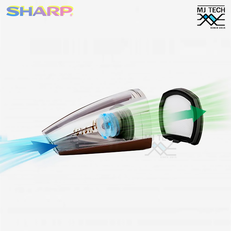 SHARP เครื่องดูดฝุ่น แบบด้ามจับไร้สาย 2 in 1 ขนาด 150 วัตต์ รุ่น EC-LH18-BR