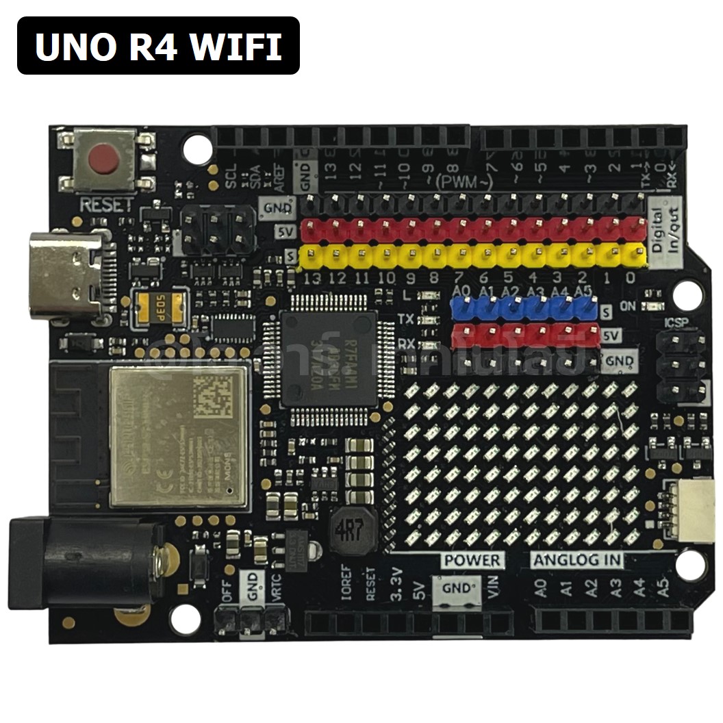 บอร์ดอาร์ดูโน่ Arduino UNO R4 WiFi Chinese Version (Black Edition)
