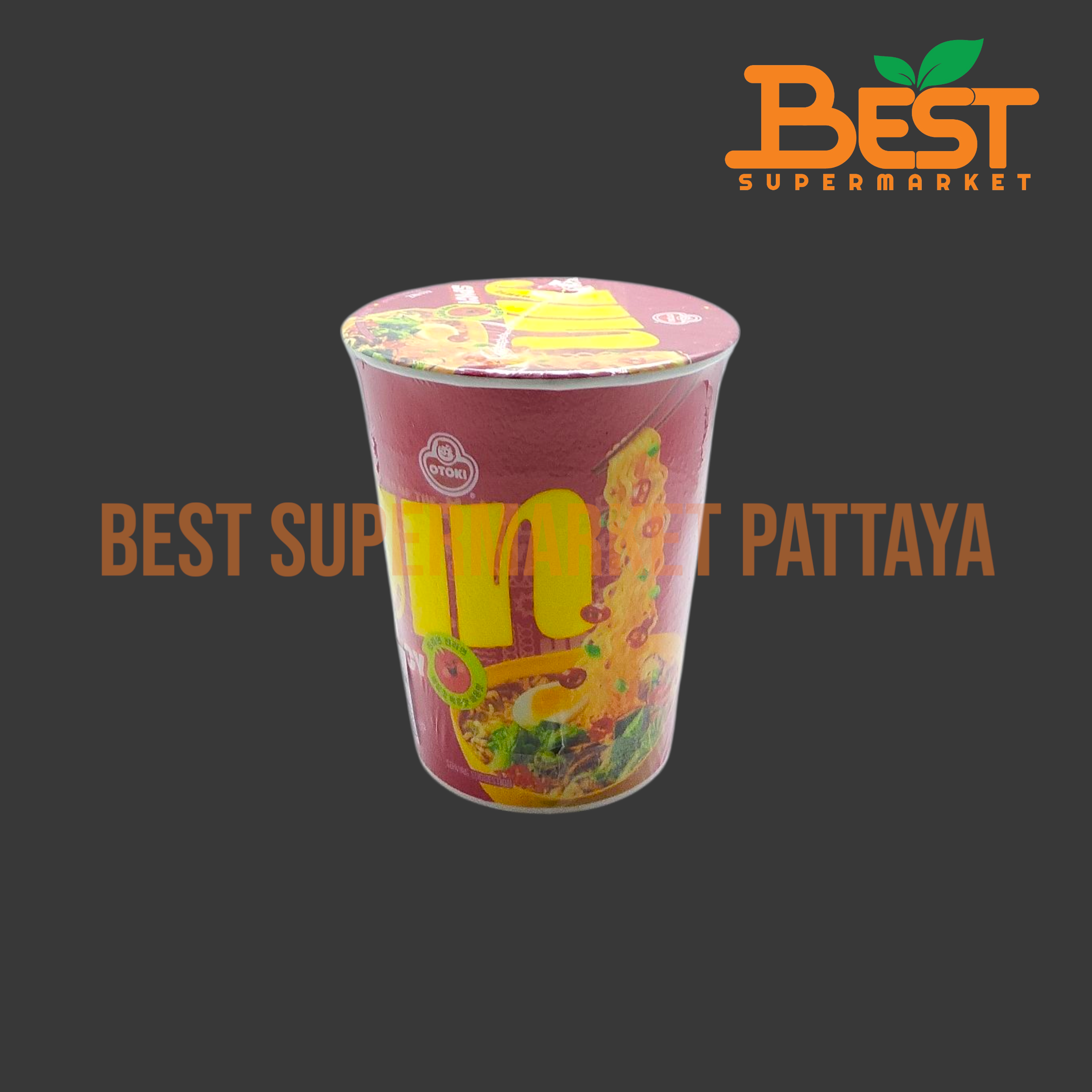โอโตกิ จิน ราเมงกึ่งสำเร็จรูปรสเผ็ด 65 กรัม.Jin Ramen Spicy (Otoki Brand) 65 g.