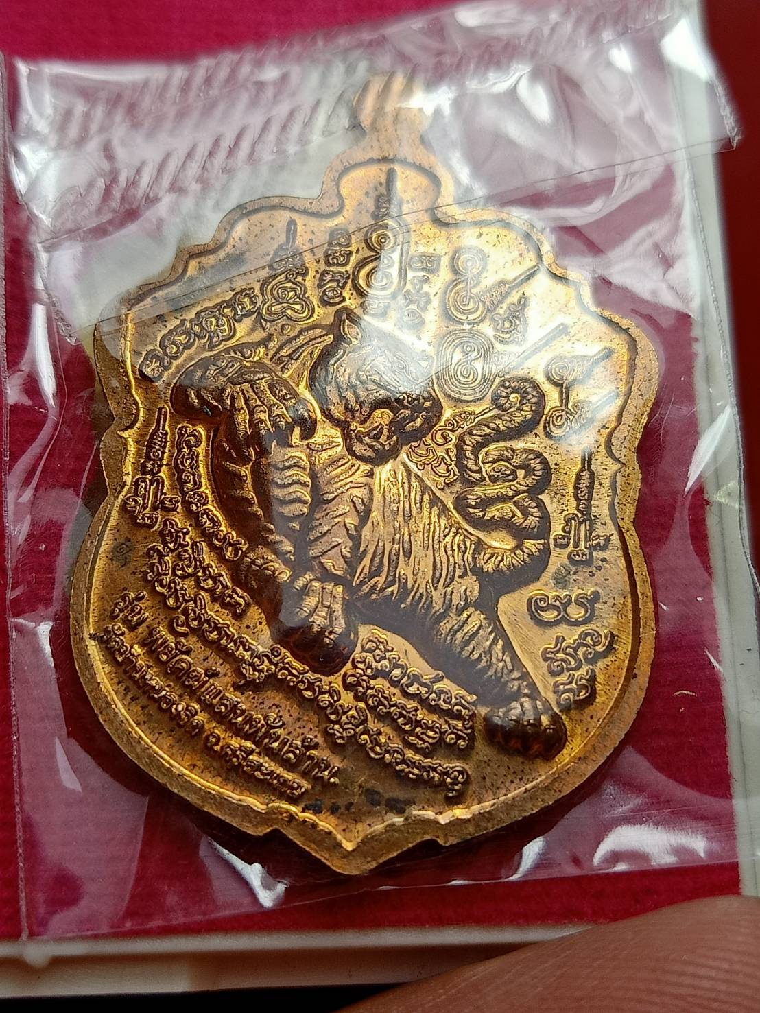 เหรียญ "เสมาหัวเสือ รุ่นพยัคฆ์แสนพันล้าน" หลวงปู่แสน วัดบ้านหน่องจิก จ.ศรีสะเกษ ปี 2562 พร้อมกล่อง (SKU-12819)