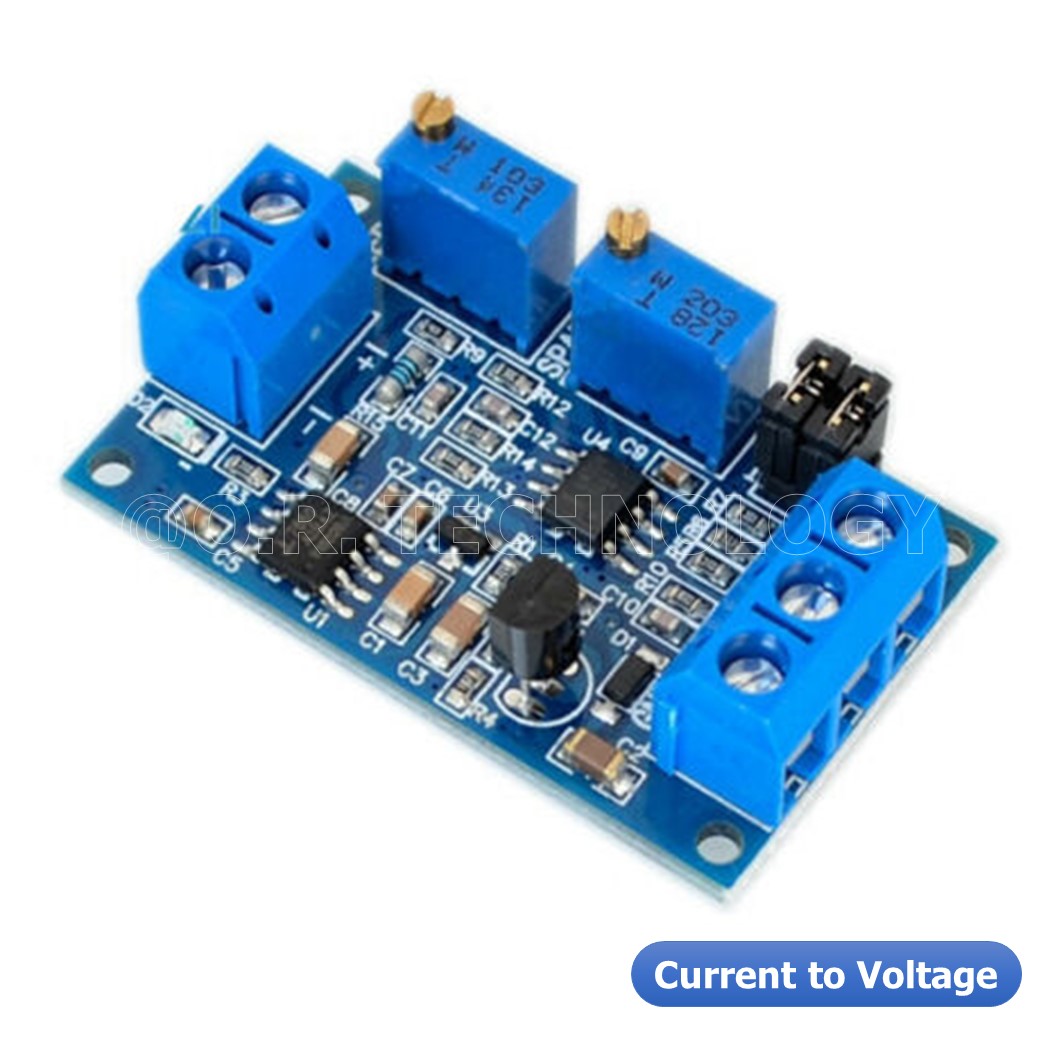 (1ชิ้น) AA684 โมดูลแปลงกระแสเป็นโวลต์ Current to Voltage Module 0/4-20mA to 0-3.3V 5V 10V Voltage Transmitter Signal